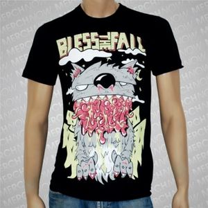 2/$20 Bless The Fall Cartoon Wolf Tee Hot Topic